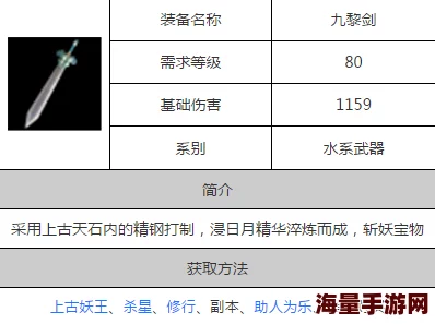 探索问道手游：80级水系神器九黎剑高效获取策略与途径详解