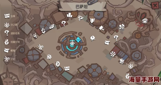 贪婪洞窟2深度解析：巴萨坦城镇地图全览及图标作用详解指南
