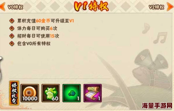 火影忍者手游VIP等级价格表，详尽解析各等级费用与权益